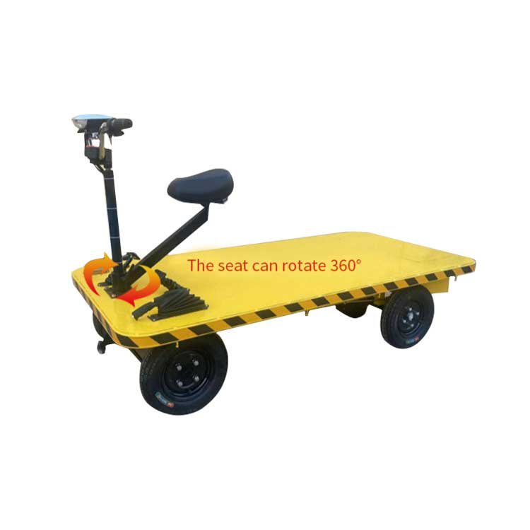 Ride-on electric flatbed vehicle